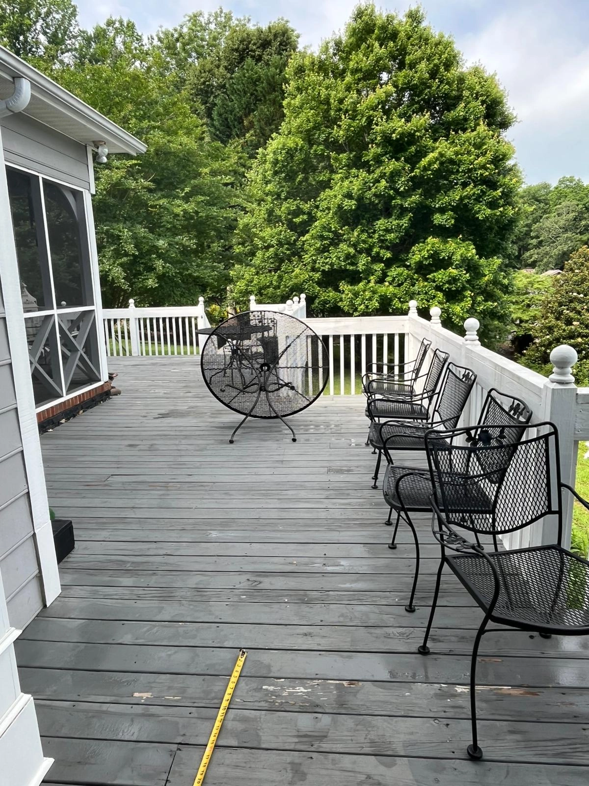 Deck Painting & Blue Ceiling Restoration in Belmont, NC