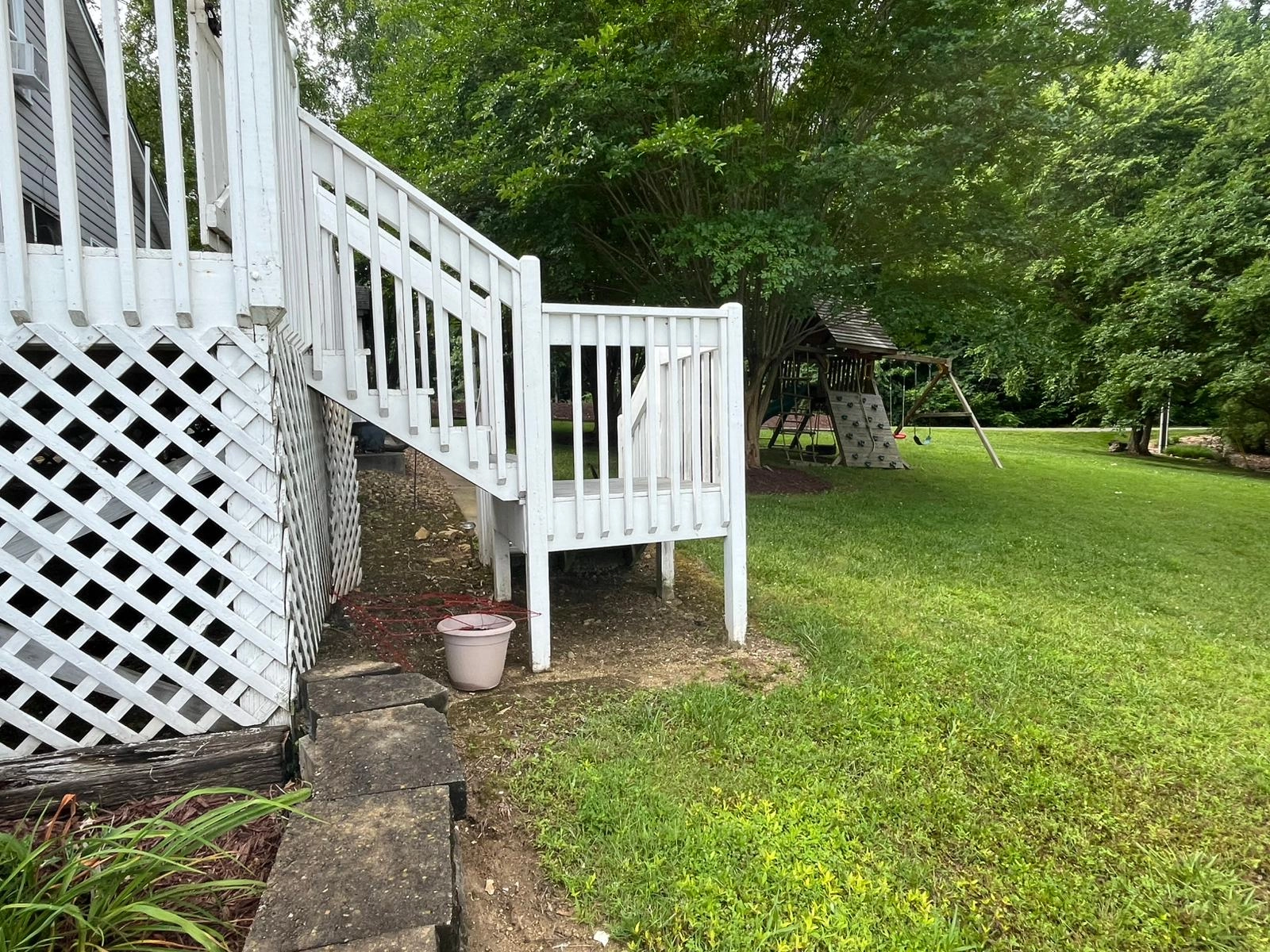 Deck Painting & Blue Ceiling Restoration in Belmont, NC