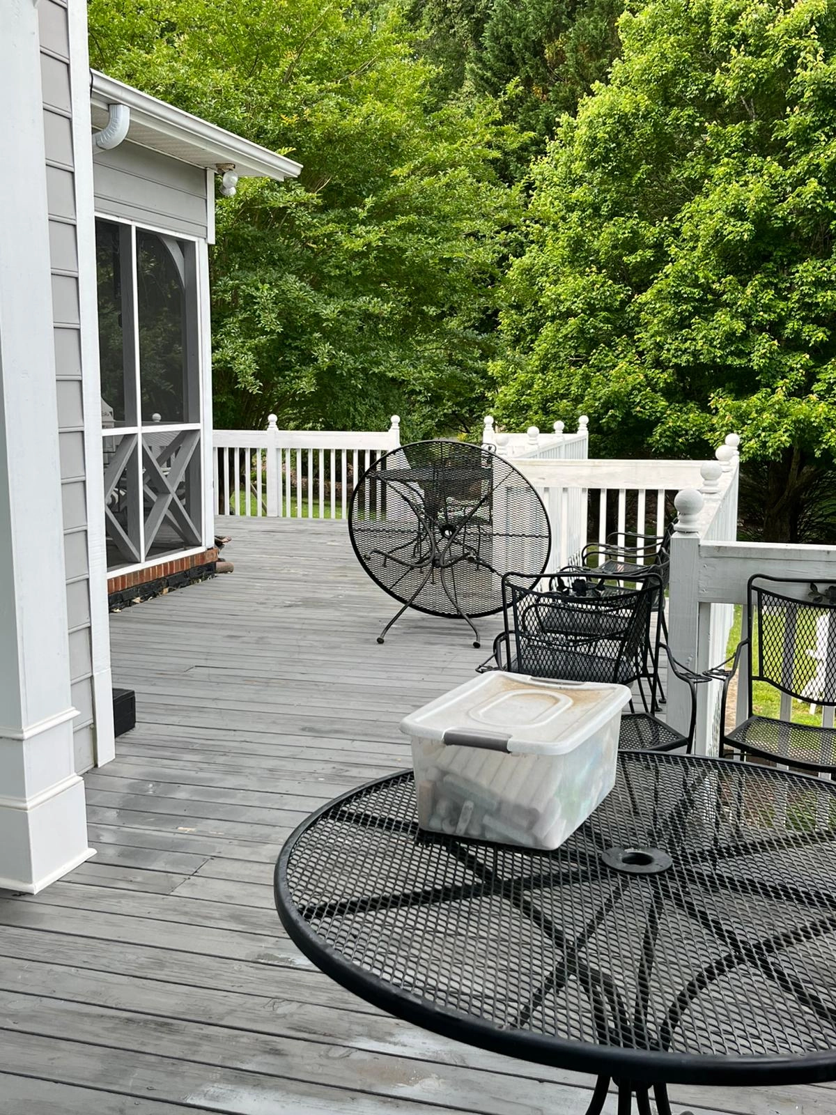 Deck Painting & Blue Ceiling Restoration in Belmont, NC - Image 6