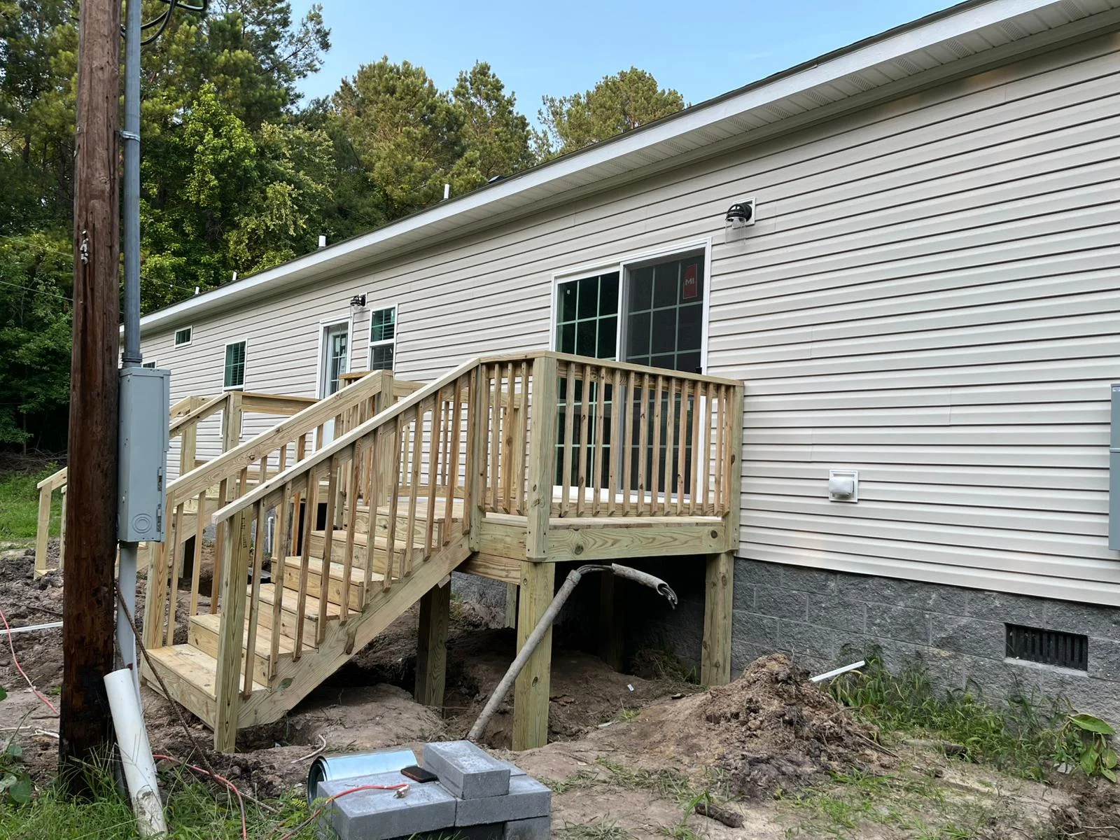 Pressure-Treated Entry Decks with Straight-Out Staircases - Image 8