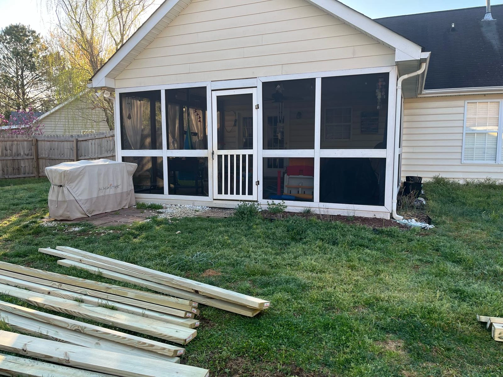 Custom 8'x18' Backyard Deck Installation