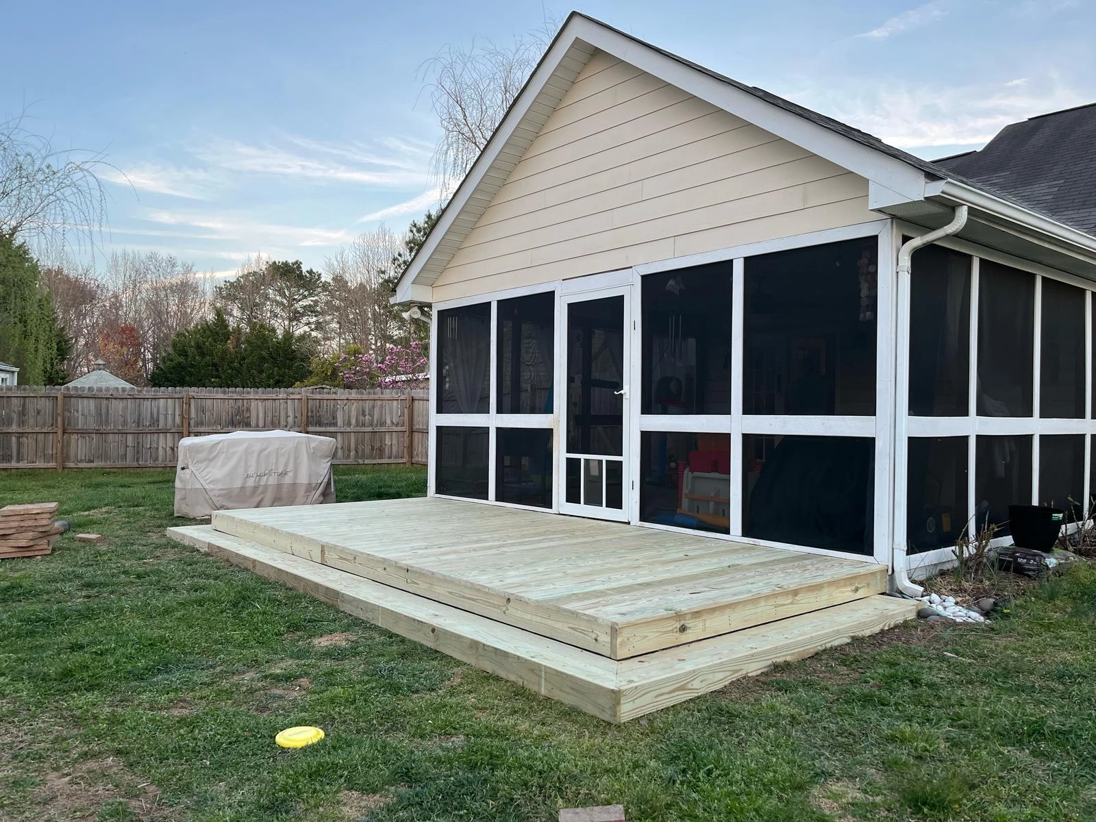 Custom 8'x18' Backyard Deck Installation - Image 5