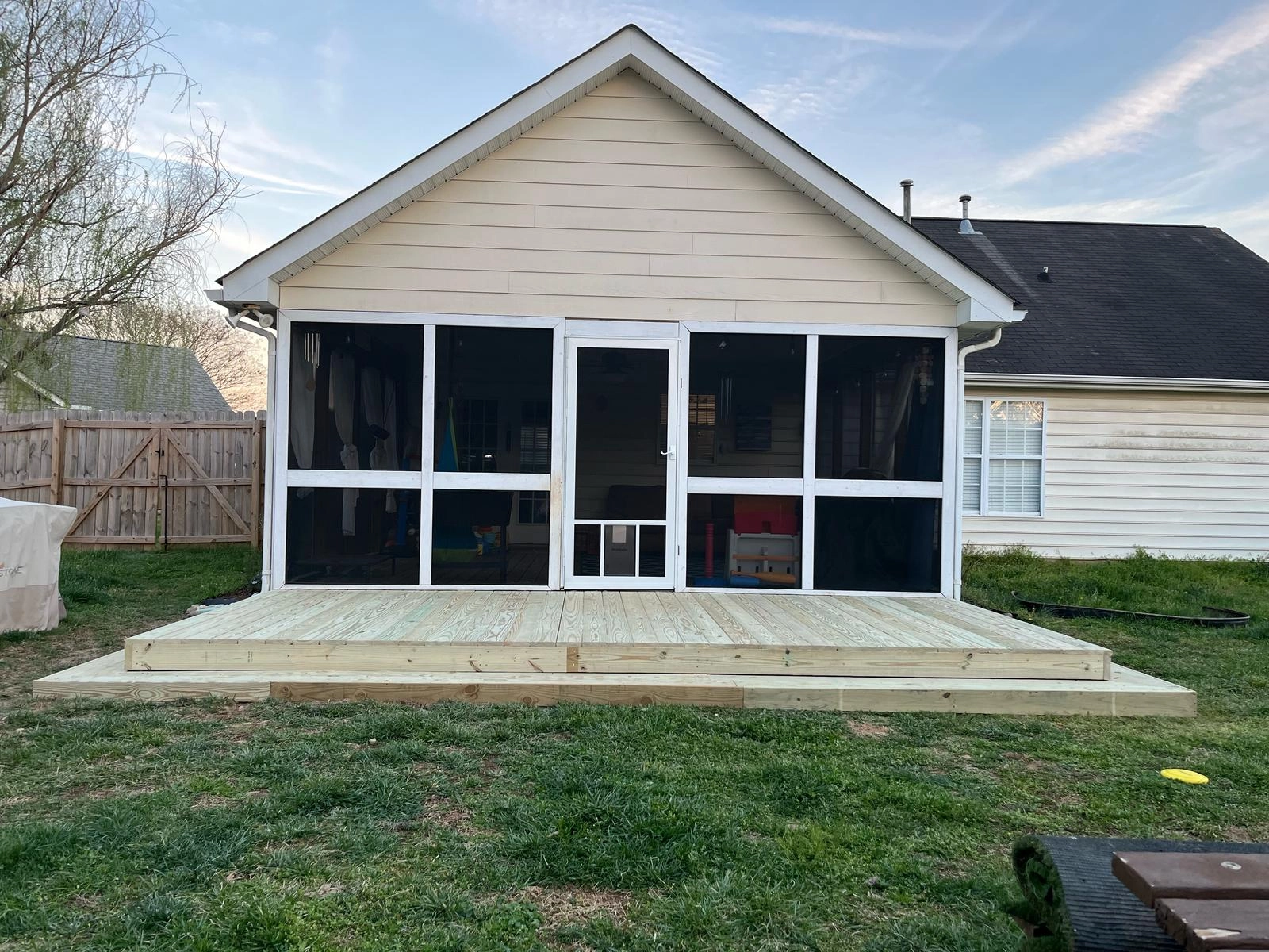 Custom 8'x18' Backyard Deck Installation - Image 6