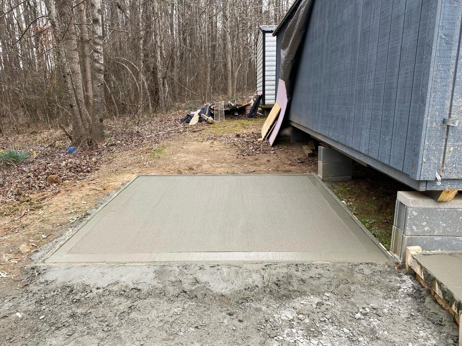 Gravel Driveway Prep & Multi-Slab Concrete Installation