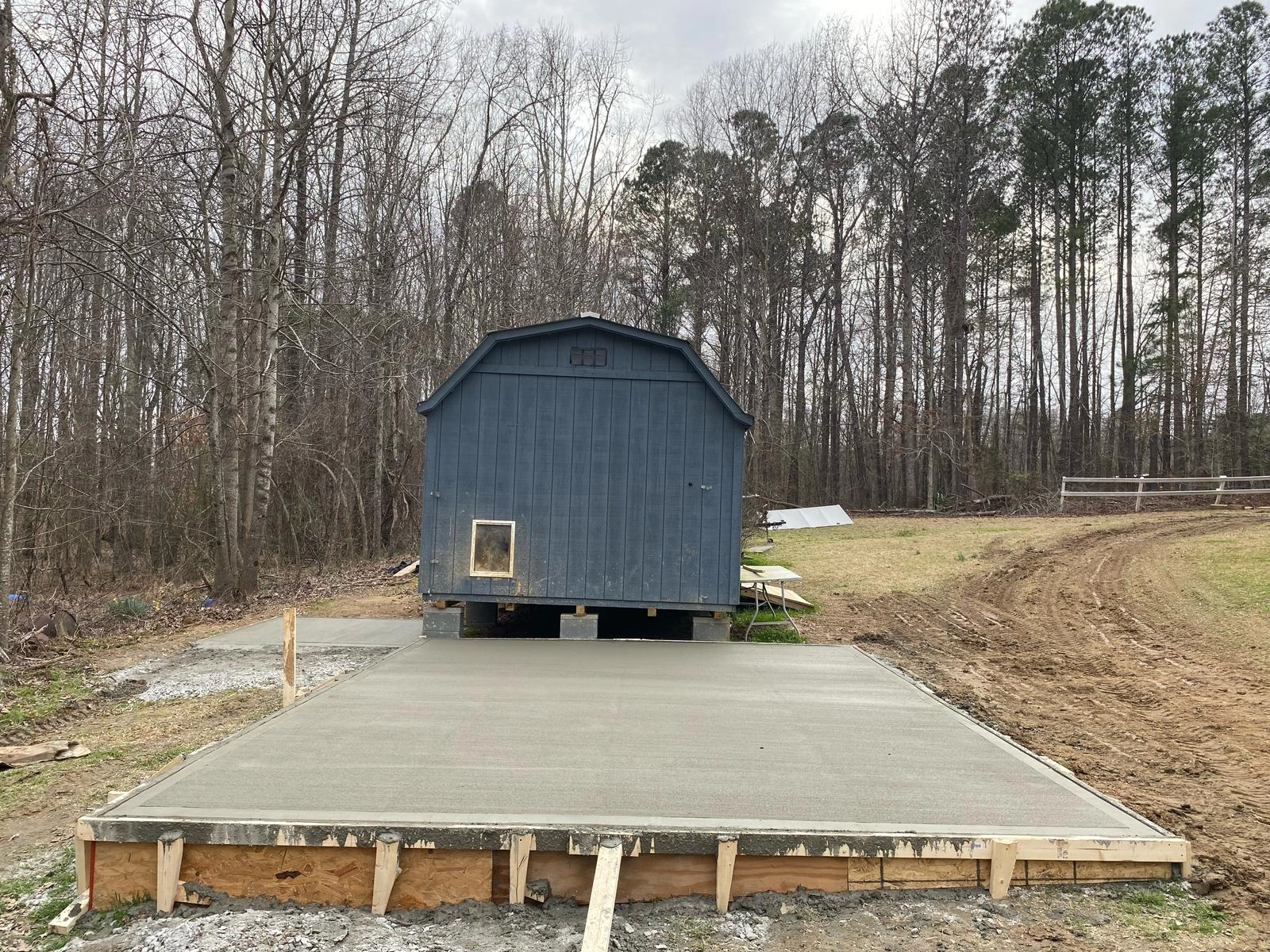 Gravel Driveway Prep & Multi-Slab Concrete Installation - Image 6